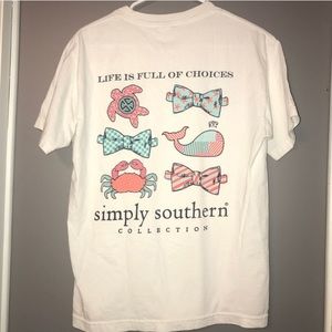 White Simply Southern T-shirt